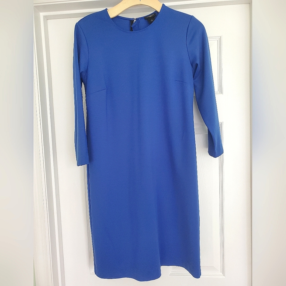 Ann Taylor Royal Blue 3/4 Sleeve Sweater Dress